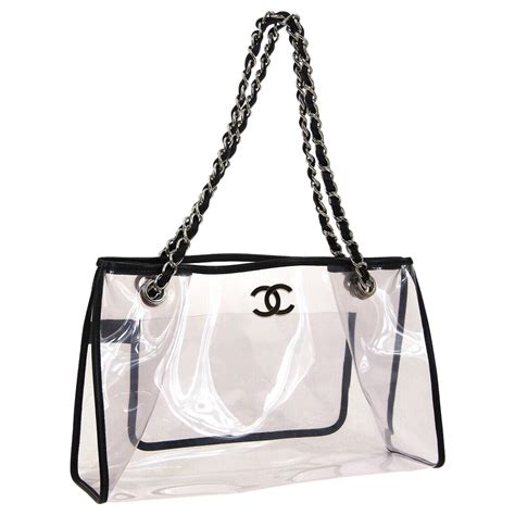 chanel clear tote 2018|Chanel tote shopper bag.